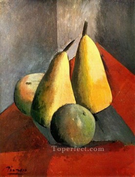 パブロ・ピカソ Painting - 梨とリンゴ 1908 年キュビズム パブロ・ピカソ